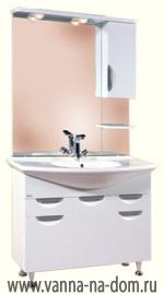Мебель для ванной комнаты Gemelli Cosmo (Космо) 108 (белая)